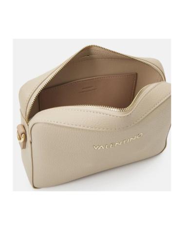 SAC BANDOULIÈRE VALENTINO BEIGE AVEC LARGE SANGLE LOGO ET DESIGN COMPACT BEIG