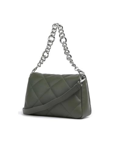 BOLSO BANDOLERA VALENTINO VERDE ACOLCHADO CON CADENA VERDE