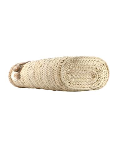 BOLSO DE MANO SIMOSASTRE EN RAFIA NATURAL CON DETALLE DORADO ORO