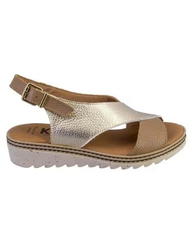 KAMINA 9054 SANDALIAS DE MUJER PIEL PLATINO