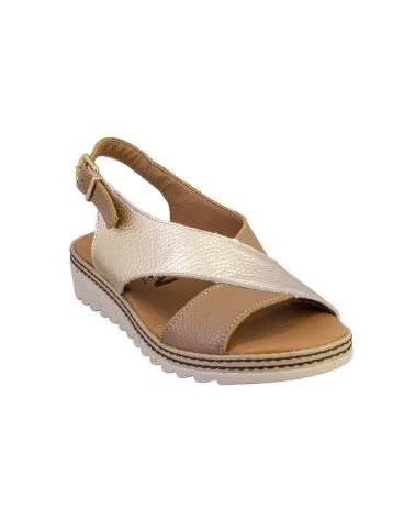 KAMINA 9054 SANDALIAS DE MUJER PIEL PLATINO