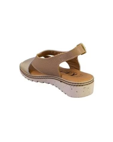 KAMINA 9054 SANDALIAS DE MUJER PIEL PLATINO