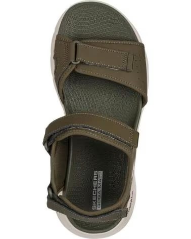 SKECHERS GO WALK FLEX SANDAL ANTIGUA KAKI