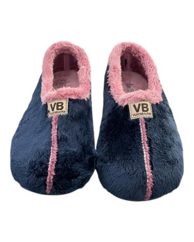 Pantufas-De-Mujer-VULCA-BICHA-ZAPATILLAS-CASA-MUJER-CERRADA-4306-MARINO-MALVA-V-B-VARIOS-COLORES