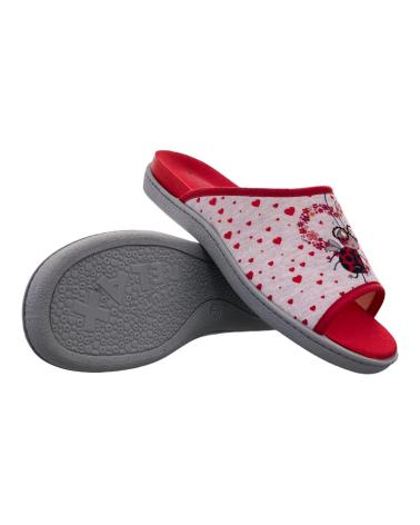 Calzado-De-Casa-De-Mujer-PLUMAFLEX-ZAPATILLAS-CASA-MUJER-ABIERTAS-12404-MARIQUITA-ROJO