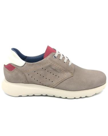 ZAPATOS DE CORDONES HIMALAYA 3154 TAUPE GRIS CON DETALLES ROJOS GRIS