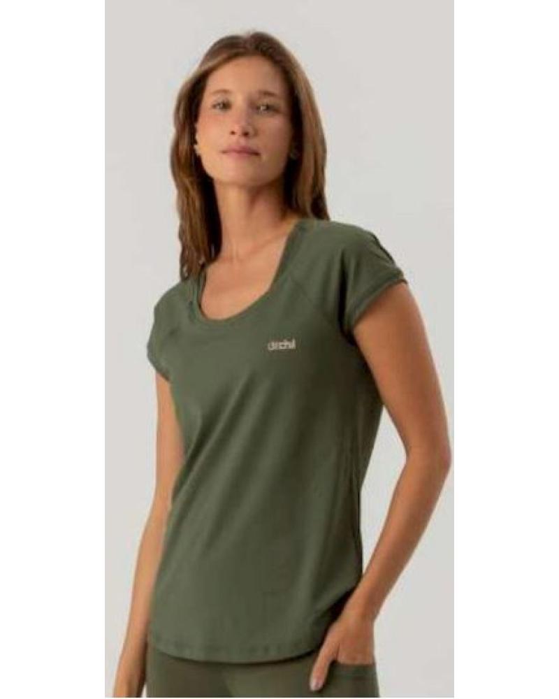 DITCHIL MAGLIETTA SPORTIVA MODELLO 428 DA DONNA IN VERDE MILITARE 428