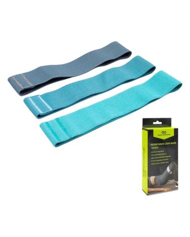 MAX SPORTS BANDAS SET 3 BANDAS DE RESISTENCIA PULSA JW2129 60X5 CM 7120 MULTICOLOR