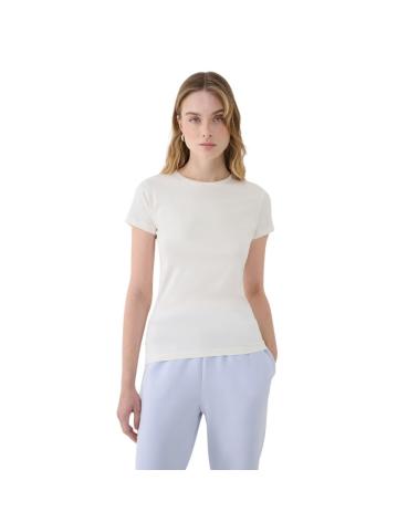 T-SHIRT SLIM FIT 4F F1995 BRANCO SUJO WSS25TTSHF1995-11S CLARO