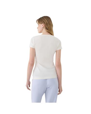 T-SHIRT SLIM FIT 4F F1995 BRANCO SUJO WSS25TTSHF1995-11S CLARO