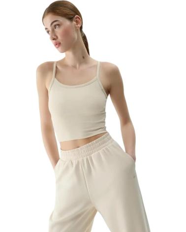 CAMISETA DE ALÇAS 4F SLEEVELESS F127 BEGE WSS25TSLEF127-83S BEIGE