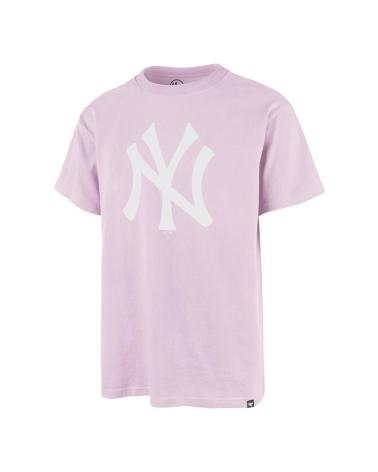 47 BRAND T-SHIRT NEW YORK YANKEES IMPRINT ECHO BB017 VIOLA VIOLETA