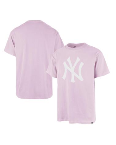 47 BRAND T-SHIRT NEW YORK YANKEES IMPRINT ECHO BB017 VIOLA VIOLETA