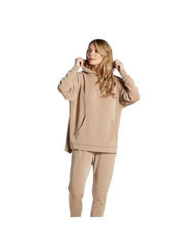 CAMISOLA COM CAPUZ OVERSIZE DITCHIL DELICATE MARROM HD6020-120 MARRóN