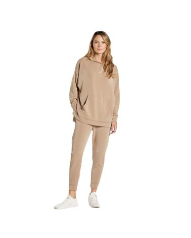 CAMISOLA COM CAPUZ OVERSIZE DITCHIL DELICATE MARROM HD6020-120 MARRóN