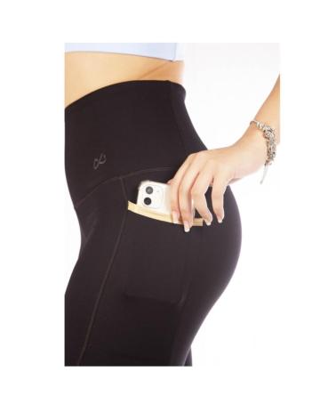 DITCHIL LEGGINGS DESPORTIVAS SOPHISTICATION LG2012-900 PRETO COM DETALHES DOURADOS NEGRO