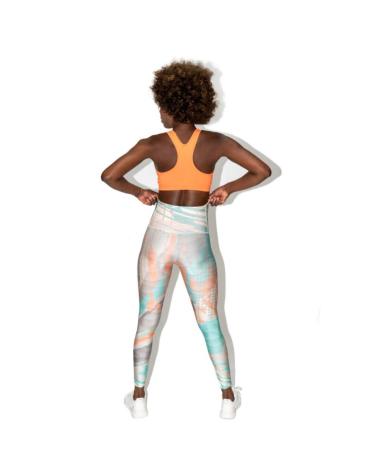 DITCHIL LEGGINGS VIBRANT LG2007-960 MARROM VERDE LARANJA NARANJA