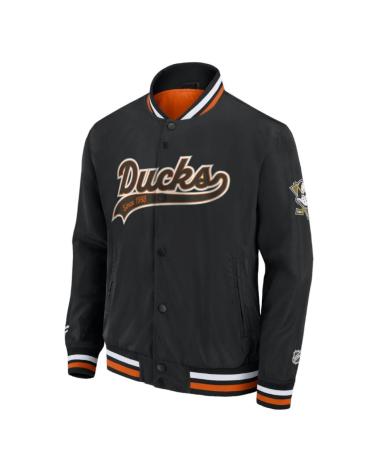 GIACCA FANATICS ANAHEIM DUCKS VARSITY SATEEN NERA 00SH-03P5 NEGRO