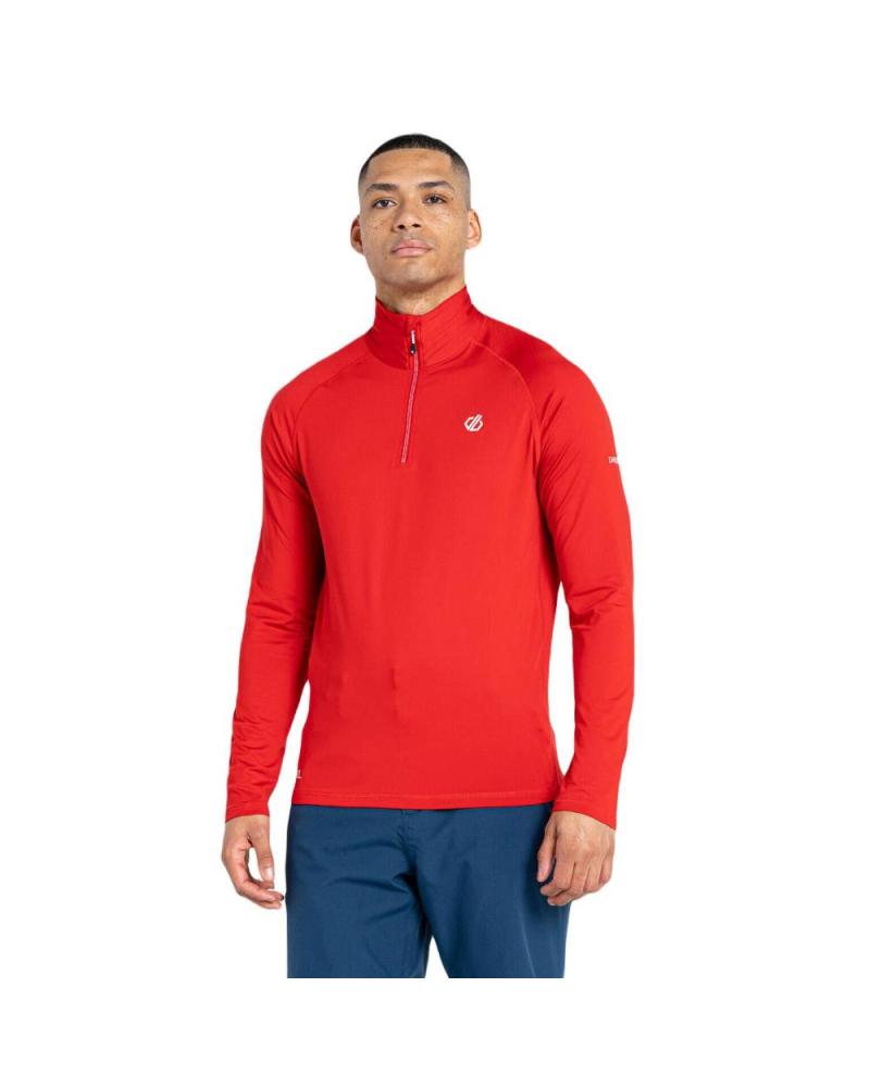 DARE 2B CAMISETA TÉRMICA FUSE UP II MEDIA CREMALLERA HOMBRE ROJO