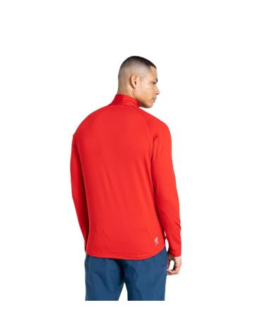 DARE 2B CAMISETA TÉRMICA FUSE UP II MEDIA CREMALLERA HOMBRE ROJO