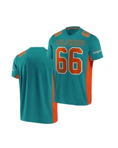 CAMISA FANATICS NFL MIAMI DOLPHINS #66 AQUA/LARANJA 007U-996V-9P-02S AZUL
