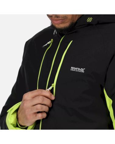 DARE 2B CHAQUETA ACOLCHADA REGATTA HIGHTON STR III HOMBRE RMP344 NEGRO/VERDE NEGRO
