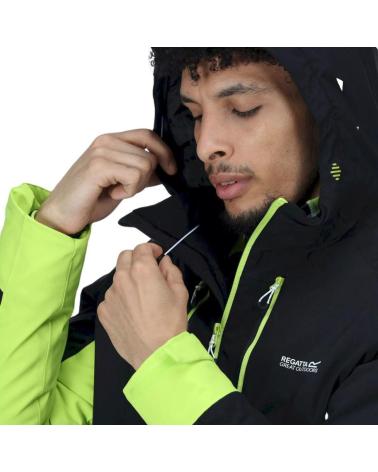 DARE 2B CHAQUETA ACOLCHADA REGATTA HIGHTON STR III HOMBRE RMP344 NEGRO/VERDE NEGRO