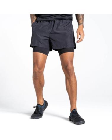 DARE 2B PANTALÓN CORTO DEPORTIVO HOMBRE NEGRO NEGRO