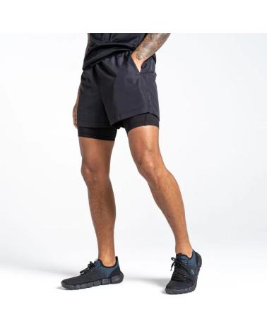 DARE 2B PANTALÓN CORTO DEPORTIVO HOMBRE NEGRO NEGRO