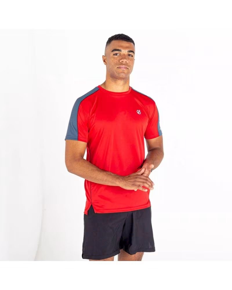 DARE 2B Camiseta De Manga Corta Dmt559-Qdm en rojo para hombre