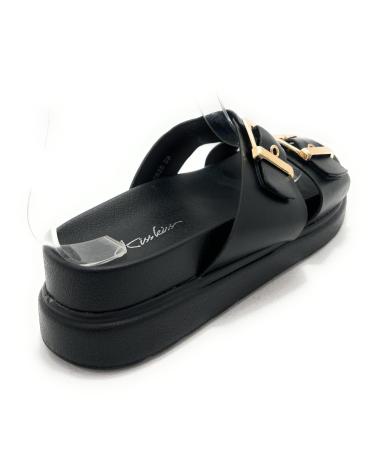 -KISS-LEISS-SANDALIA-HEBILLAS-CONFORT-RELAX-NEGRO