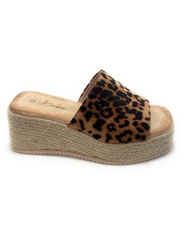 Women's-dress-sandals-KISS-LEISS-ZUECOS-CUNA-PIEZA-CONFORT-PIZO-CUERDA-VARIOS-COLORES