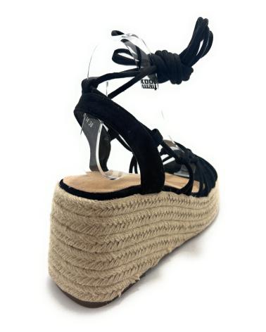 Sandales-habillées-femme-KISS-LEISS-SANDALIAS-MUJER-CUERDA-PLATAFORMA-ATADAS-NEGRO