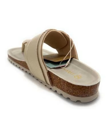 MYSOFT SANDALE CONFORT AVEC BOUCLE ET ENTRE-DOIGT PLATEADO