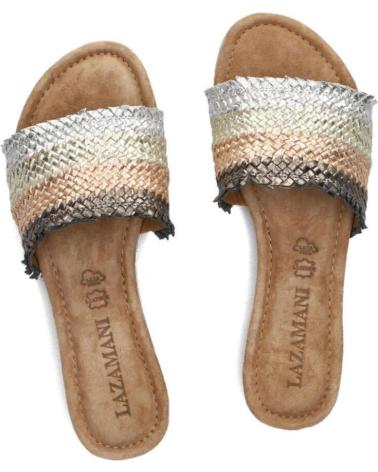 Sandalias-de-vestir-para-mujer-LAZAMANI-SANDALIA-CON-TIRA-ANCHA-METALIZADA-GOLD