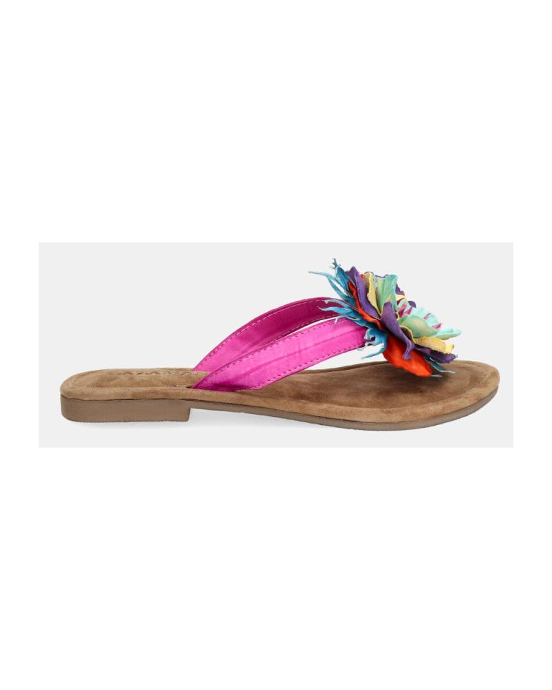 Elegante-sandalen-für-damen-LAZAMANI-SANDALIAS-ADORNO-FLOR-FUXIA