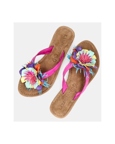 Elegante-sandalen-für-damen-LAZAMANI-SANDALIAS-ADORNO-FLOR-FUXIA