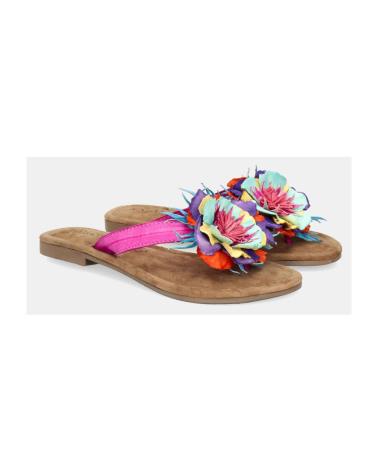 Elegante-sandalen-für-damen-LAZAMANI-SANDALIAS-ADORNO-FLOR-FUXIA