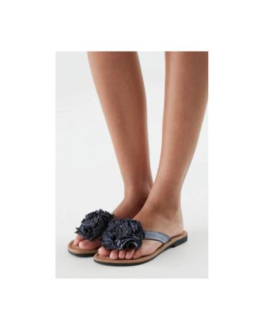 Sandalias-de-vestir-para-mujer-LAZAMANI-SANDALIAS-DE-PIEL-CON-ADORNO-DE-PIEL-BLACK