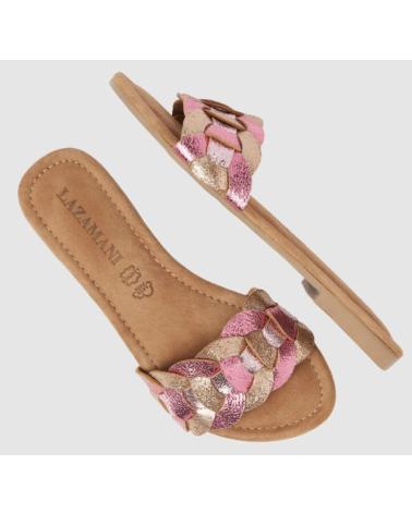 LAZAMANI SANDALIAS CON TIRA METALIZADA ROSE