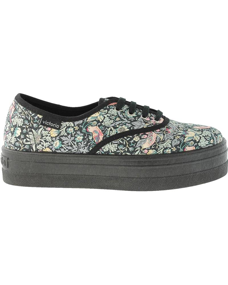 VICTORIA DEPORTIVA PARA MUJER 109229 INGLESA ESTAMPADO LIBERTY NEGRO