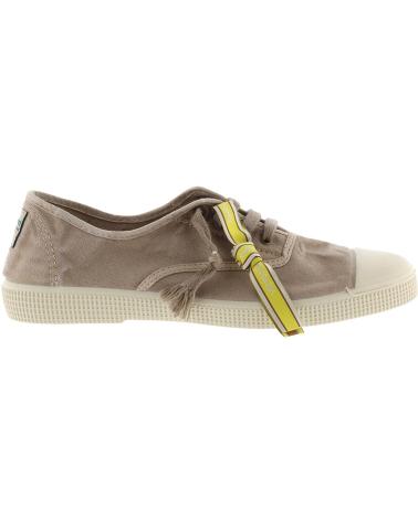 VICTORIA DEPORTIVA PARA MUJER 1661102 INGLESA LONA ENVEJECIDA TAUPE