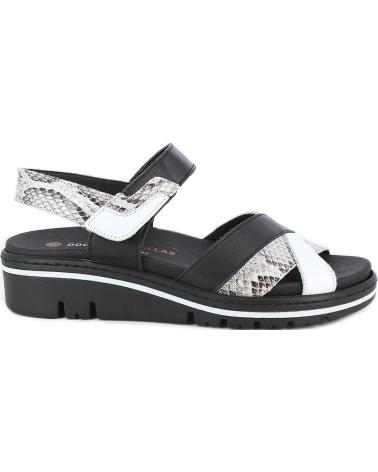 D`CUTILLAS SANDALIAS DE MUJER DOCTOR CUTILLAS 36133 CRUZADAS NEGROBLANCO
