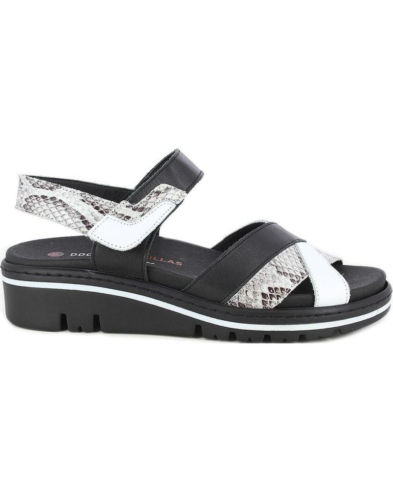 D`CUTILLAS SANDALIAS DE MUJER DOCTOR CUTILLAS 36133 CRUZADAS NEGROBLANCO