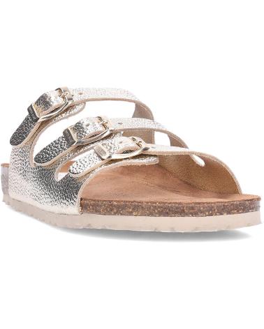 INTERBIOS SANDALIAS DE PIEL 7231 PLATINO