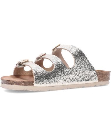 INTERBIOS SANDALIAS DE PIEL 7231 PLATINO