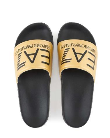 Chinelos de Homem EMPORIO ARMANI - CHANCLAS DORADAS PARA HOMBRE - SCARPE BEACH DORADO