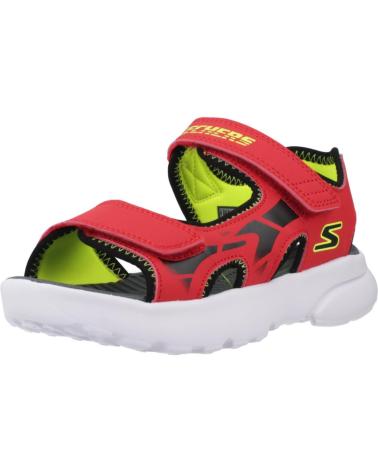 Sandali-sportivi-da-bambino-SKECHERS-SANDALIAS-NINO-MODELO-406513L-COLOR-ROJO-RDBK