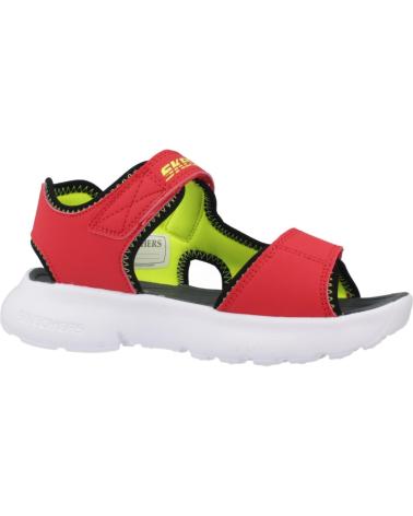 Sandali-sportivi-da-bambino-SKECHERS-SANDALIAS-NINO-MODELO-406513L-COLOR-ROJO-RDBK