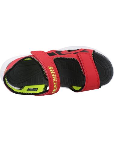 Sandali-sportivi-da-bambino-SKECHERS-SANDALIAS-NINO-MODELO-406513L-COLOR-ROJO-RDBK